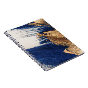 Midnight Gold: Abstract Elegance Notebook