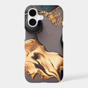 Midnight Gold Liquid Marble