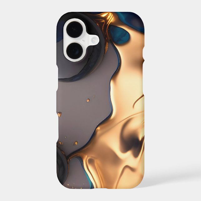 Midnight Gold Liquid Marble (Back)
