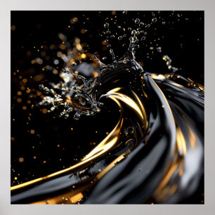 Midnight Gold Surge Poster