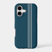 Midnight Green and Silver iPhone 17 Case