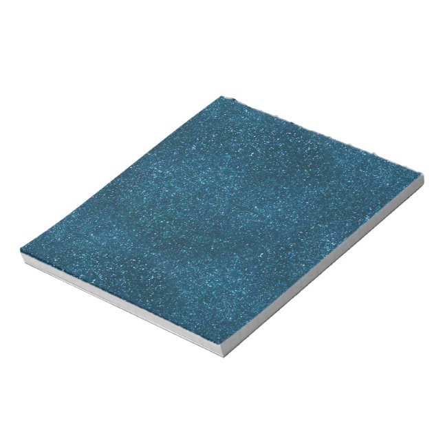 Midnight Green Glitter Notepad (Rotated)