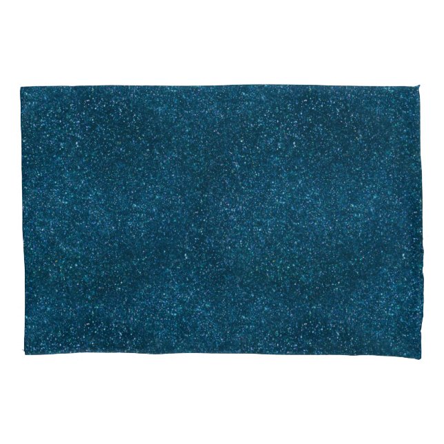Midnight Green Glitter Pillowcase (Front)