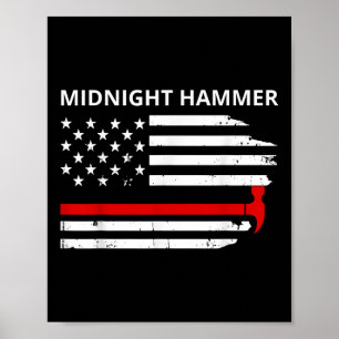 Midnight Hammer B-2 Stealth Jet Operation Merica F Poster