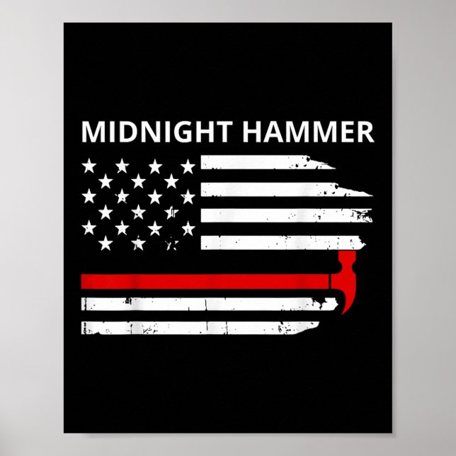 Midnight Hammer B-2 Stealth Jet Operation Merica F Poster (Front)