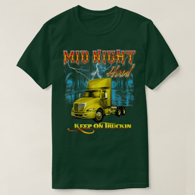 Midnight haul truck design  T-Shirt (Design Front)