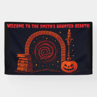 Midnight Hearth Mediaeval-Orange and black Banner