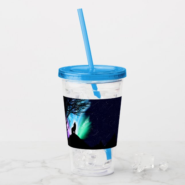Midnight Howl Acrylic Tumbler (Front Ice)
