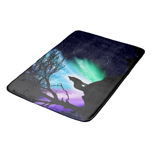 Midnight Howl Bath Mat (Angled)