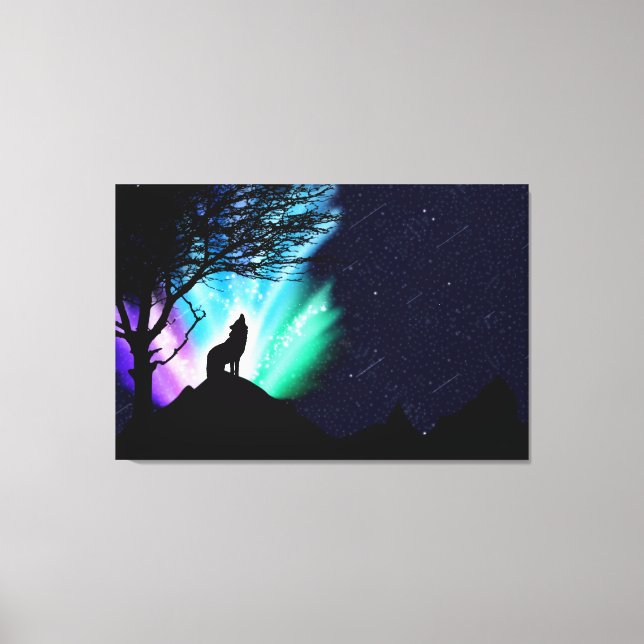 Midnight Howl Canvas Print (Front)