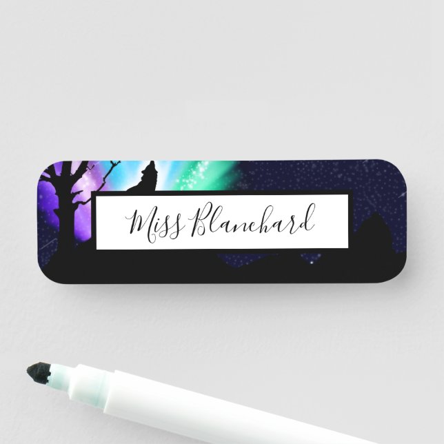 Midnight Howl Name Tag (In Situ)