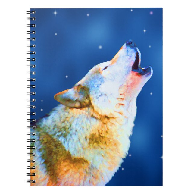 Midnight Howl Spiral Notebook (Front)
