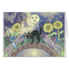 Midnight in the Garden of Dragonflies Card