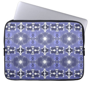 Midnight Indigo Kaleidoscope  Laptop Sleeve