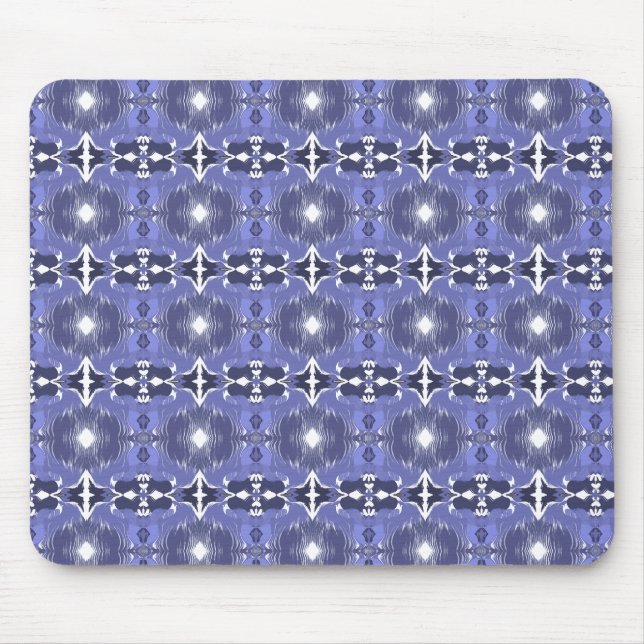 Midnight Indigo Kaleidoscope  Mouse Pad (Front)