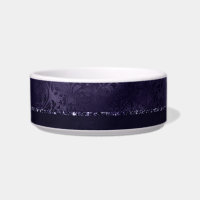 Midnight Indigo Romance | Satiny Grunge Damask