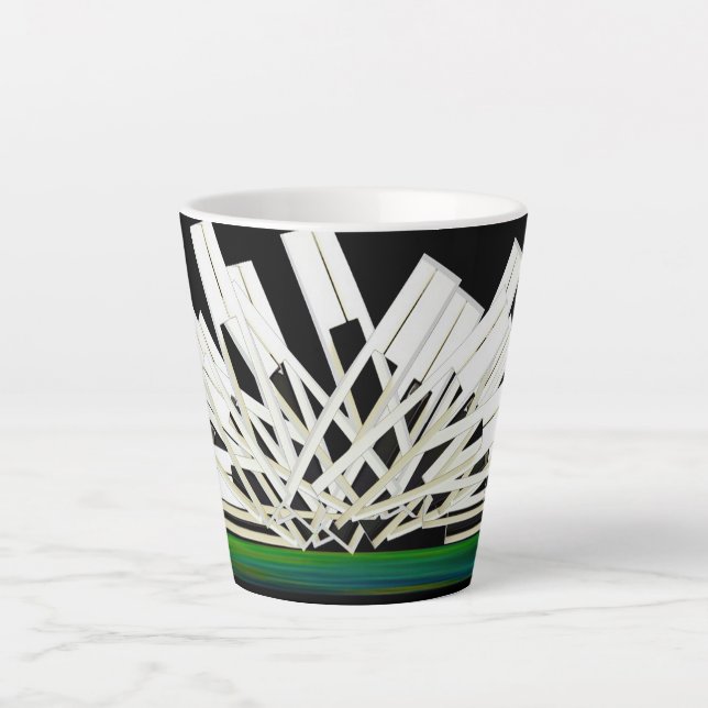 MIDNIGHT KEYS Accent Pillow Latte Mug (Front)