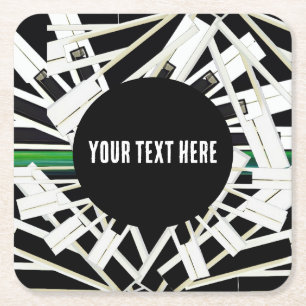 MIDNIGHT KEYS  SQUARE PAPER COASTER