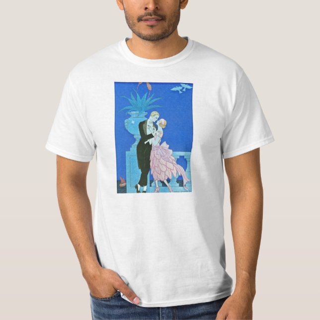 Midnight Kiss Art Deco T-shirt (Front)