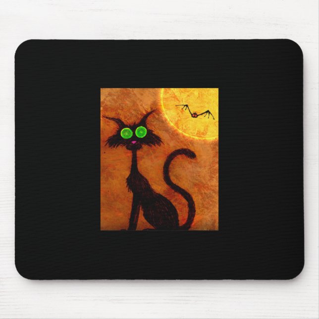 Midnight Kitty Collection Mouse Pad (Front)
