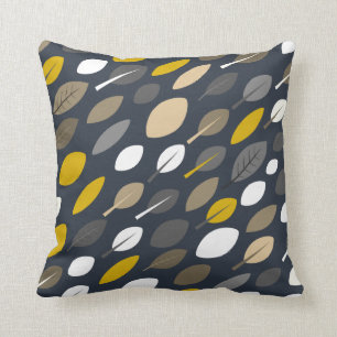 Midnight Leaves Cushion