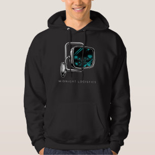 Midnight Logistics Trucker Gift Night Haul Hoodie