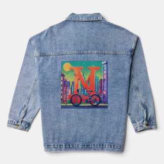 "Midnight Love Letter Women's Denim Jacket" Jacket