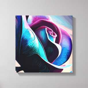 Midnight Majesty: The Dark Beauty of Black Roses Canvas Print
