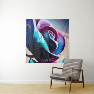 Midnight Majesty: The Dark Beauty of Black Roses Tapestry