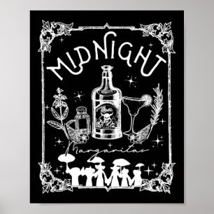 Midnight Margaritas Practical Magic Tee Halloween  Poster