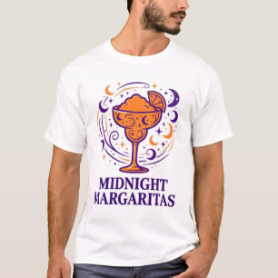 Midnight Margaritas Witchy Cocktail Halloween Art T-Shirt