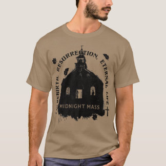 Midnight Mass Church Paint Splatter Silhouette101 T-Shirt