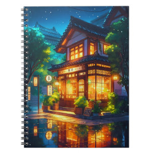 Midnight Matcha – Cosy Japanese Lofi Café Notebook