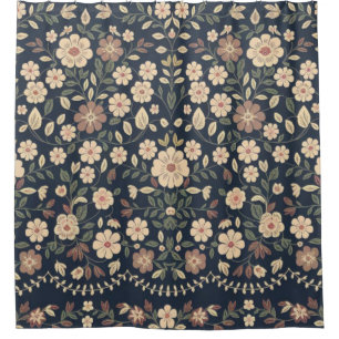 Midnight Meadows  Shower Curtain