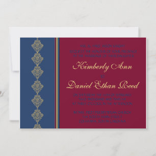 Midnight Merlot Wedding Collection Invitation