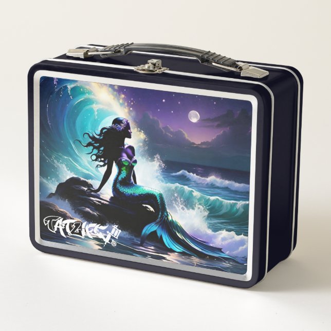 Midnight Mermaid Metal Lunchbox (Front)