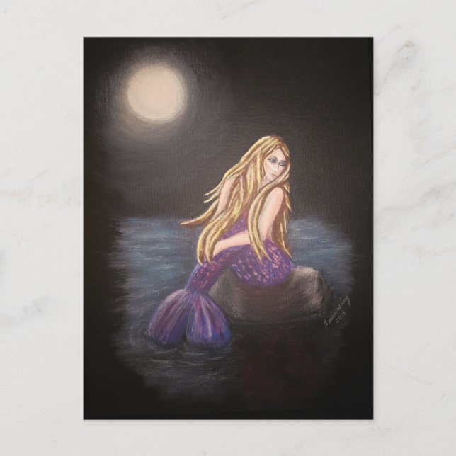 Midnight Mermaid Postcard (Front)