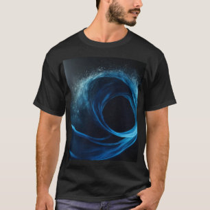"Midnight Mist: Men's Smoke Veil Black T-Shirt" T-Shirt
