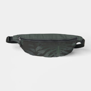 Midnight Monstera Shadows Fanny Pack