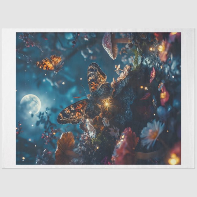 Midnight Moth Mushroom Tissue Paper (Front)