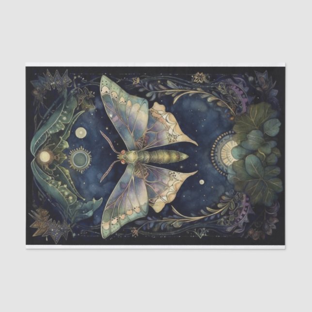 Midnight Moth Tissue Paper (Front)