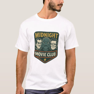 Midnight Movie Club Retro Horror Monsters Vintage T-Shirt