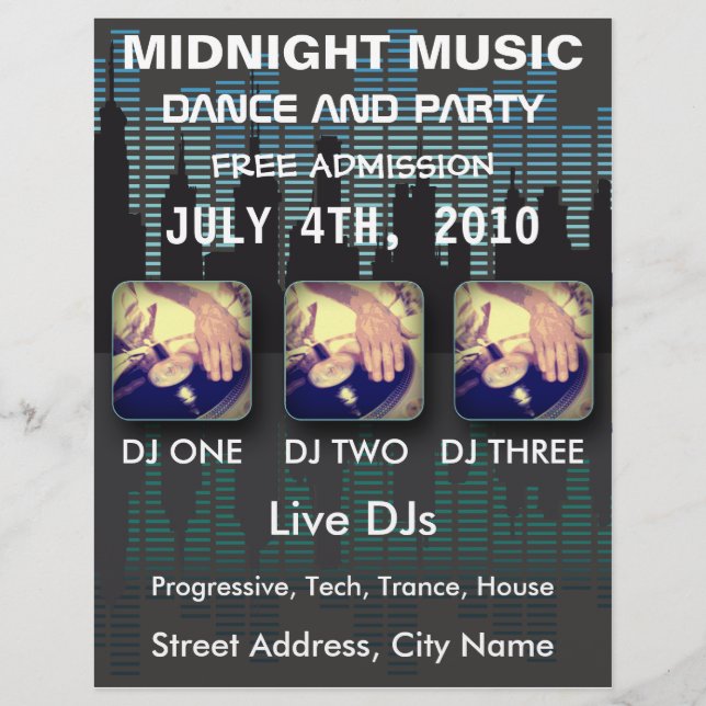 Midnight Music Flyer (Front)