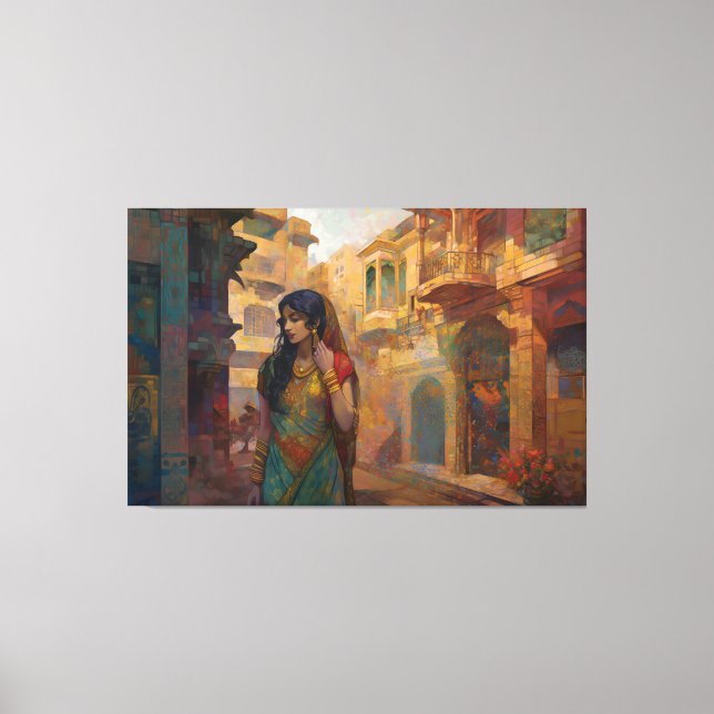 Midnight Musings, by artist Bella Catza Canvas Print (Front)