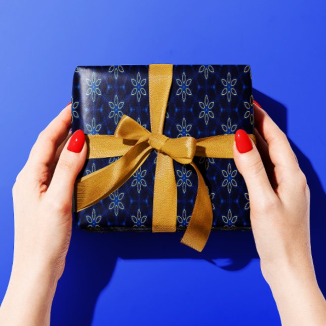 Midnight Navy and Gold  Wrapping Paper (Creator Uploaded)