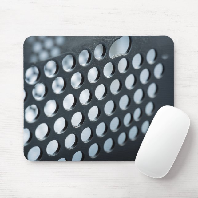 Midnight Navy Blue Ocean Ripple Minimalist  Mouse Pad (With Mouse)