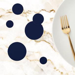 Midnight Navy Blue Solid Colour Confetti