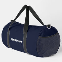Midnight Navy Blue Solid Colour Custom name
