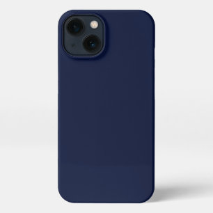 Midnight Navy Blue Solid Colour iPhone 13 Case