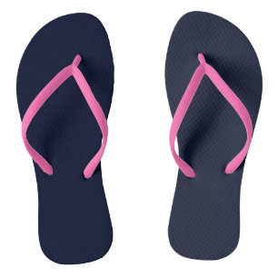 Midnight Navy Blue Solid Colour Jandals